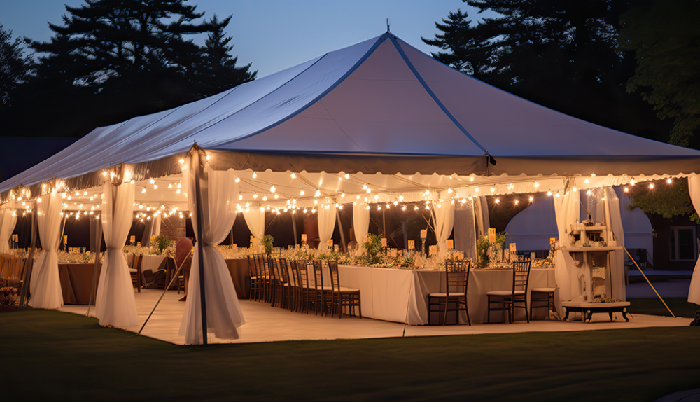 Clear tent
